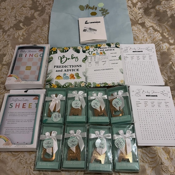 New $139 Baby Shower Bottle Openers Games & Confetti